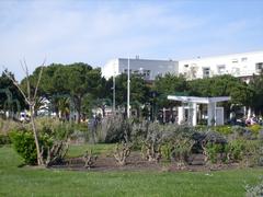 panoramic view of Royan, France with coastline and buildings