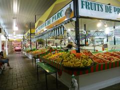 inside the small indoor market of Le Parc in Royan, southwest France