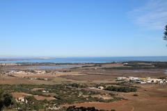 panoramic view of Frontignan and the Gulf of Lion from Puech Michel