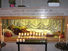 Effigy of Sainte-Florence d'Agde at Eglise Saint-Pierre, Palavas-les-Flots, France