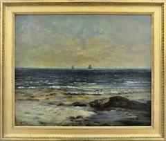 Les Bords de la mer à Palavas by Gustave Courbet