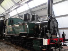 Locomotive du petit train de Palavas at musée du train, Palavas-les-Flots, France