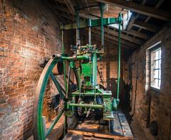 The steam engine at Sarehole Mill, Birmingham, UK