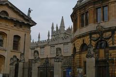 Bodelian Library and Sheldonian Theatre in Oxford