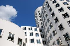 Düsseldorf Neuer Zollhof with Gehry Buildings