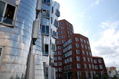 Düsseldorf Neuer Zollhof with Gehry Buildings