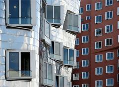 Düsseldorf Neuer Zollhof with Gehry Buildings