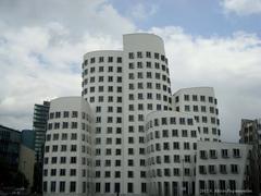 Modern building complex with glass facades