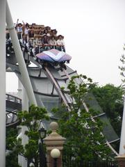 roller coaster at Universal Studios Japan