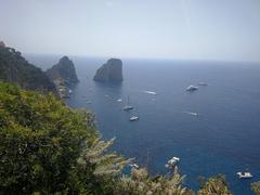 Capri view from the mountain