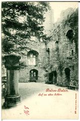 Hof im alten Schloss in Baden-Baden in 1898