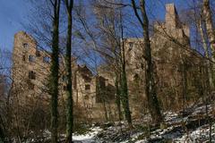 Ruins of Hohenbaden Castle overlooking Baden-Baden