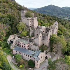 Burg Hohenbaden bei Baden-Baden aerial view 2022