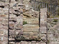 historic staircase remnant at Altes Schloss in Baden-Baden