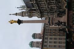 Marienplatz Virgin Column in Munich