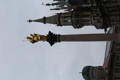 Colonne de la Vierge on Marienplatz in Munich