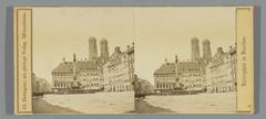 View of Marienplatz in Munich, 1870s