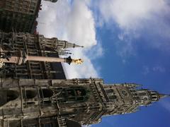 Munich Marienplatz with Town Hall and Mariensäule