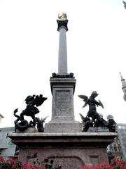 Marienplatz in Munich with Mariensäule