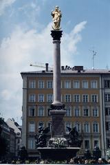 Marian column on Marienplatz in Munich