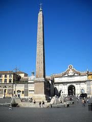 Roma Piazza del Popolo with historic architecture and central obelisk