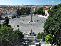 Rome Piazza del Popolo view from the Pincio