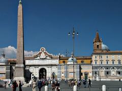 Piazza del Popolo in Rome facing North