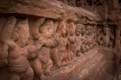 Badami Cave Temples showing Rakshasa Ganas