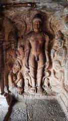 Badami cave temple carvings