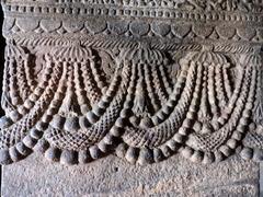 intricate stone ornamentation at Badami, India