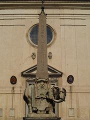 Elephant with obelisk in front of Santa Maria sopra Minerva in Rome