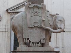 Pulcino della Minerva statue in Rome