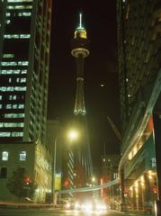 Market Street in Sydney featuring Centrepoint Tower and a monorail