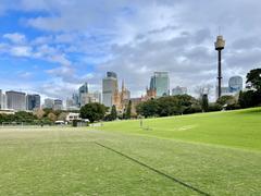 City views from The Domain, Sydney, May 2021