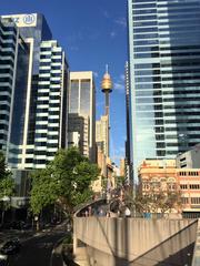 view of Market Street in Sydney from Western Distributor overpass