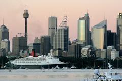 Queen Elizabeth II in Sydney Harbour 2008