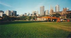 Erickson Sikorsky S-64F Skycrane helicopter removing Olympic Statues from Sydney Tower in 2002