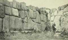 Sacsahuaman ruins with large stone blocks forming walls