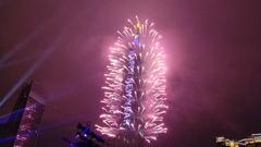 Taipei 101 fireworks celebration 2022