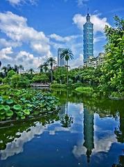 Taipei 101 view from Sun Yat Sen Memorial Hall