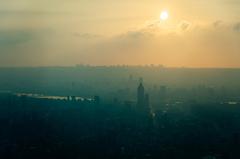 Taipei sunset with dramatic sky