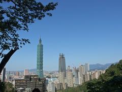 Skyline of Taipei, Taiwan in December 2016