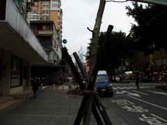 Sanmin Road in front of Jin Piin Szuchuan cuisine & seafood restaurant, Songshan District, Taipei City