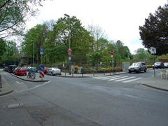 Bethmannpark at the corner of Berger Strasse and Mauerweg in Frankfurt