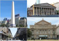 Photo montage of San Nicolás district in Buenos Aires.