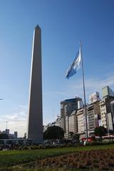 Obelisk of Buenos Aires and Hotel Panamericano