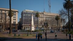 Plaza de Mayo from Rivadavia and Reconquista Streets, Monserrat, Buenos Aires