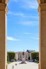 Porte du Peyrou viewed from Château d'eau du Peyrou in Montpellier, France