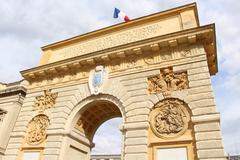 Porte du Peyrou triumphal arch in Montpellier