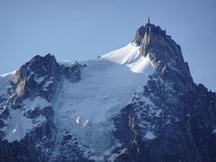 Aiguille du Midi mountain peak in Chamonix